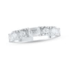 Thumbnail Image 1 of Lab-Grown Diamonds by KAY Emerald & Round-Cut Anniversary Band 2 ct tw 14K White Gold