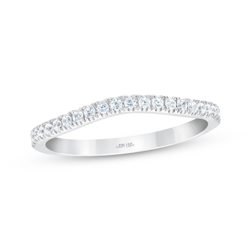 Main Image 1 of THE LEO First Light Diamond Wedding Band 1/4 ct tw 14K White Gold