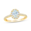 Thumbnail Image 1 of THE LEO First Light Diamond Oval & Round-Cut Engagement Ring 3/4 ct tw 14K Yellow Gold