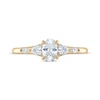 Thumbnail Image 3 of Oval, Pear, Marquise & Round-Cut Diamond Engagement Ring 3/4 ct tw 14K Yellow Gold