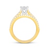 Thumbnail Image 3 of Princess & Round-Cut Diamond Bridal Set 1 ct tw 14K Two-Tone Gold