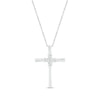 Thumbnail Image 0 of Diamond-Accent Cross Necklace Sterling Silver 18”