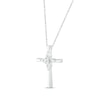 Thumbnail Image 1 of Diamond-Accent Cross Necklace Sterling Silver 18”