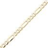 Thumbnail Image 2 of Diamond-Cut Semi-Solid Figaro Chain Necklace 6.3mm 14K Yellow Gold 18&quot;