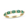 Thumbnail Image 0 of Oval-Cut Emerald & Diamond Accent Ring 14K Yellow Gold
