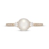 Thumbnail Image 3 of Neil Lane Cultured Akoya Pearl & Diamond Engagement Ring 1/3 ct tw 14K Yellow Gold