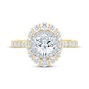 Thumbnail Image 4 of Monique Lhuillier Bliss Round-Cut Lab-Grown Diamond Engagement Ring 1-7/8 ct tw 18K Two-Tone Gold