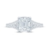 Thumbnail Image 4 of Monique Lhuillier Bliss Emerald-Cut Lab-Grown Diamond Engagement Ring 2-1/2 ct tw 18K White Gold