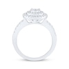 Thumbnail Image 2 of Round-Cut Diamond Double Halo Engagement Ring 1/2 ct tw 10K White Gold