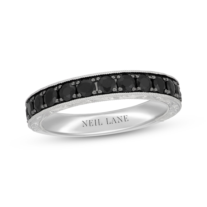 Main Image 1 of Neil Lane Black Diamond Anniversary Ring 1 ct tw 14K White Gold