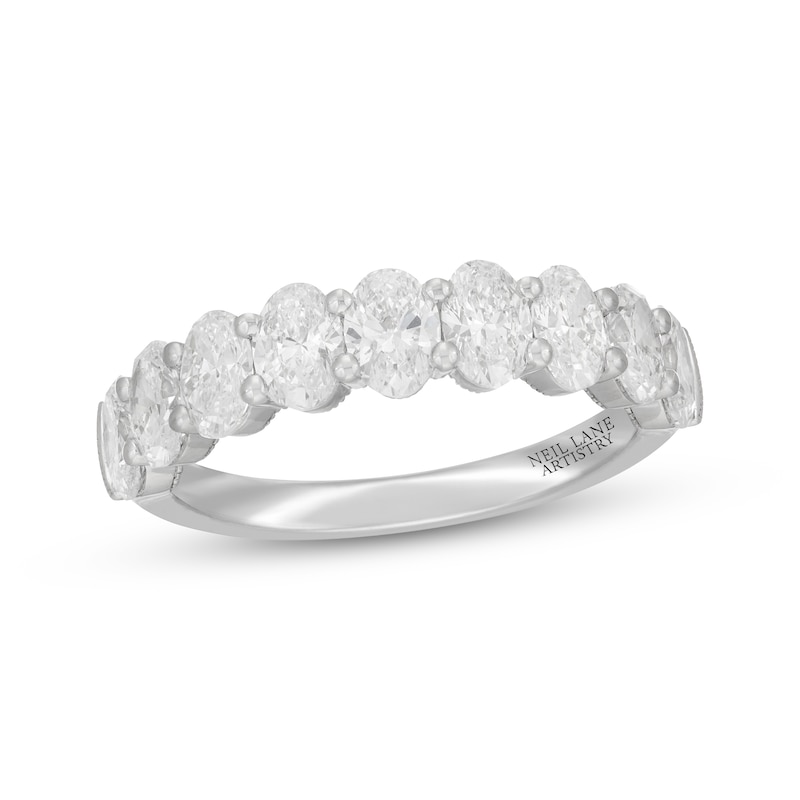 Main Image 1 of Neil Lane Artistry Oval-Cut Lab-Created Diamond Anniversary Ring 2 ct tw 14K White Gold