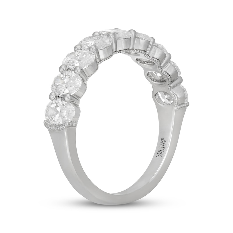 Main Image 2 of Neil Lane Artistry Oval-Cut Lab-Created Diamond Anniversary Ring 2 ct tw 14K White Gold