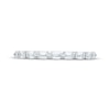 Thumbnail Image 3 of Emerald-Cut Diamond Anniversary Ring 1/2 ct tw 14K White Gold