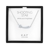 Thumbnail Image 1 of Diamond Accent Shooting Star Bar Necklace Sterling Silver 18&quot;