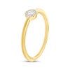 Thumbnail Image 2 of Round-Cut Diamond Halo Engagement Ring 1/15 ct tw 14K Yellow Gold