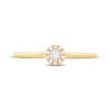 Thumbnail Image 3 of Round-Cut Diamond Halo Engagement Ring 1/15 ct tw 14K Yellow Gold