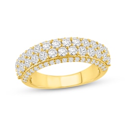 Diamond Multi-Row Anniversary Ring 1-1/2 ct tw 10K Yellow Gold