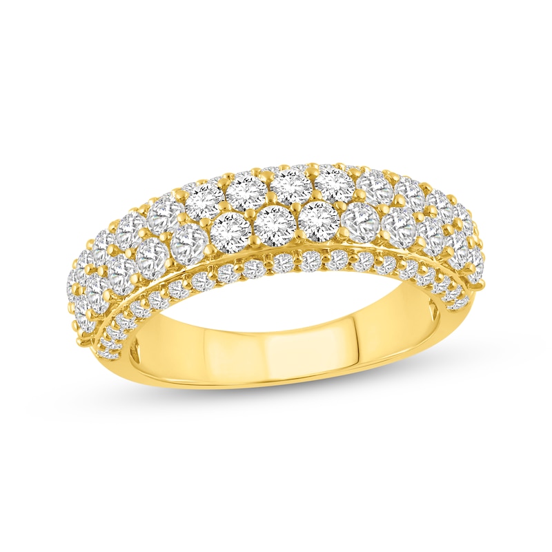 Diamond Multi-Row Anniversary Ring 1-1/2 ct tw 10K Yellow Gold