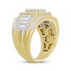 Thumbnail Image 2 of Men's Multi-Diamond Square Center Ring 1-1/2 ct tw 10K Yellow Gold