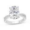 Thumbnail Image 1 of Lab-Grown Diamonds by KAY Oval-Cut Twist Shank Engagement Ring 4-1/4 ct tw 14K White Gold