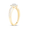 Thumbnail Image 2 of Diamond Heart Halo Promise Ring 1/10 ct tw 10K Yellow Gold