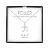 Thumbnail Image 1 of Power Symbol Necklace with Diamonds Sterling Silver 18&quot;