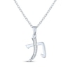 Thumbnail Image 2 of Power Symbol Necklace with Diamonds Sterling Silver 18&quot;