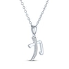 Thumbnail Image 3 of Power Symbol Necklace with Diamonds Sterling Silver 18&quot;