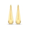 Thumbnail Image 2 of Tapered Puff Hoop Earrings 14K Yellow Gold