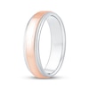 Thumbnail Image 2 of Men's Brushed Wedding Band 10K Two-Tone Gold 6mm