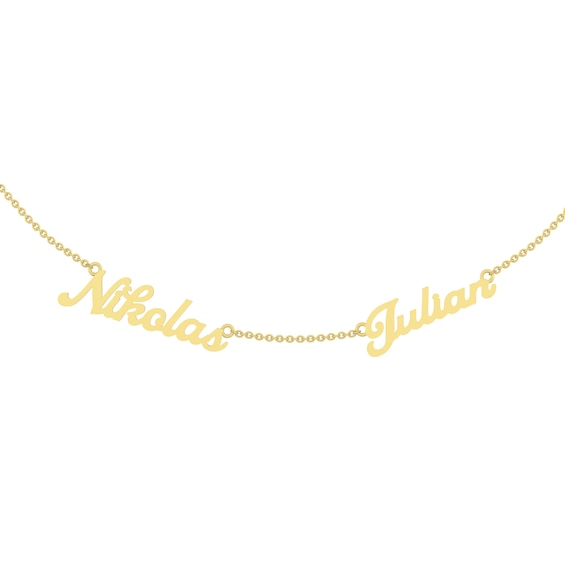 Couple's Nameplate Necklace