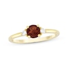 Thumbnail Image 0 of Garnet & Diamond Ring 1/15 ct tw 10K Yellow Gold