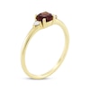 Thumbnail Image 1 of Garnet & Diamond Ring 1/15 ct tw 10K Yellow Gold