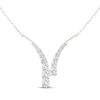 Thumbnail Image 0 of Lab-Created Diamonds by KAY Bypass Necklace 1 ct tw 14K White Gold