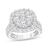 Thumbnail Image 0 of Multi-Diamond Halo Engagement Ring 4 ct tw 10K White Gold