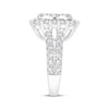 Thumbnail Image 1 of Multi-Diamond Halo Engagement Ring 4 ct tw 10K White Gold