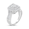 Thumbnail Image 2 of Multi-Diamond Double Halo Engagement Ring 1 ct tw 14K White Gold