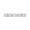 Thumbnail Image 3 of Neil Lane Artistry Pear-Shaped & Round-Cut Lab-Grown Diamond Anniversary Ring 1-1/2 ct tw 14K White Gold