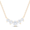 Thumbnail Image 1 of Certified Diamond Graduated Five-Stone Necklace 1-1/2 ct tw 18K Yellow Gold 18&quot;