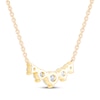 Thumbnail Image 3 of Certified Diamond Graduated Five-Stone Necklace 1-1/2 ct tw 18K Yellow Gold 18&quot;