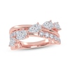 Thumbnail Image 1 of Lab-Grown Diamonds by KAY Pear-Shaped & Round-Cut Crossover Ring 2 ct tw 14K Rose Gold