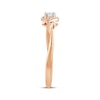 Thumbnail Image 2 of Diamond Promise Ring 1/10 ct tw24K Rose Gold Vermeil Sterling Silver