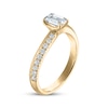 Thumbnail Image 2 of Emerald-Cut Diamond Curve Engagement Ring 3/4 ct tw 10K Yellow Gold