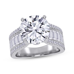 Adore Round-Cut Lab-Grown Diamond Engagement Ring 5-3/4 ct tw 14K White Gold