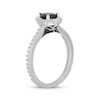 Thumbnail Image 2 of Neil Lane Pear-Shaped Black & White Diamond Engagement Ring 1-1/8 ct tw 14K White Gold