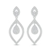 Thumbnail Image 1 of Multi-Diamond Marquise Dangle Earrings 1/2 ct tw 10K White Gold