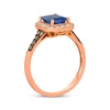 Thumbnail Image 3 of Le Vian Octagon-Cut Tanzanite Ring 1/3 ct tw Diamonds 14K Strawberry Gold