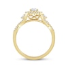 Thumbnail Image 3 of Round-Cut Diamond Halo Ring 1/3 ct tw 10K Two-Tone Gold