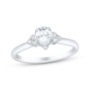 Thumbnail Image 1 of Pear-Shaped Diamond Trios Engagement Ring 1/2 ct tw 14K White Gold