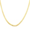 Thumbnail Image 1 of Solid Herringbone Chain Necklace 4mm 14K Yellow Gold 18&quot;